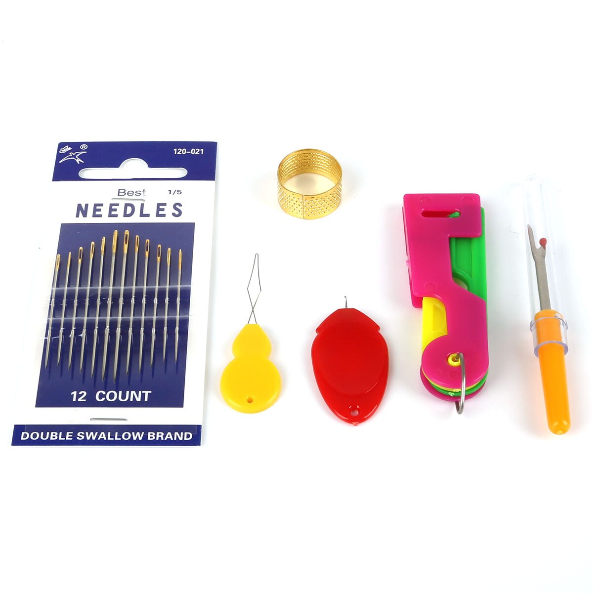 Multiple Sizes Sewing Needle Threader Automatic Cross Stitch Disconnector Sewing Thimble Thread Guide Tool Sewing Accessories