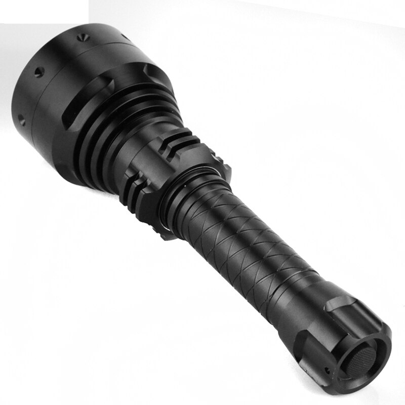 Infrared night vision device fill light flashlight 10w power adjustable focus convex lens using 2 26650 batteries