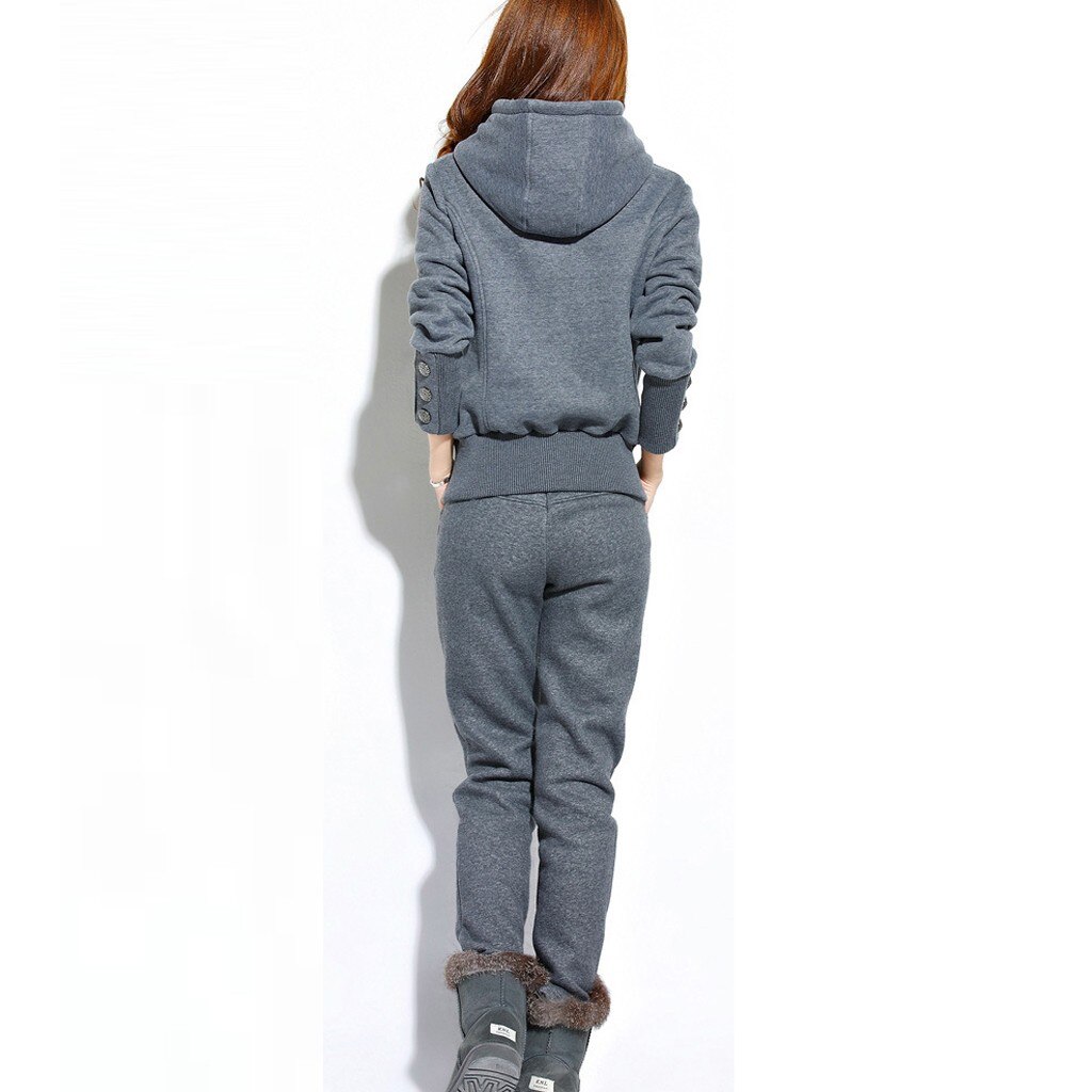 Sportbekleidung Frauen Anzüge Langarm Teilt Hoodie einstellen Lange Hosen lässig Outfit Sportbekleidung Ropa Mujer Спортивные Костюмы @ 40