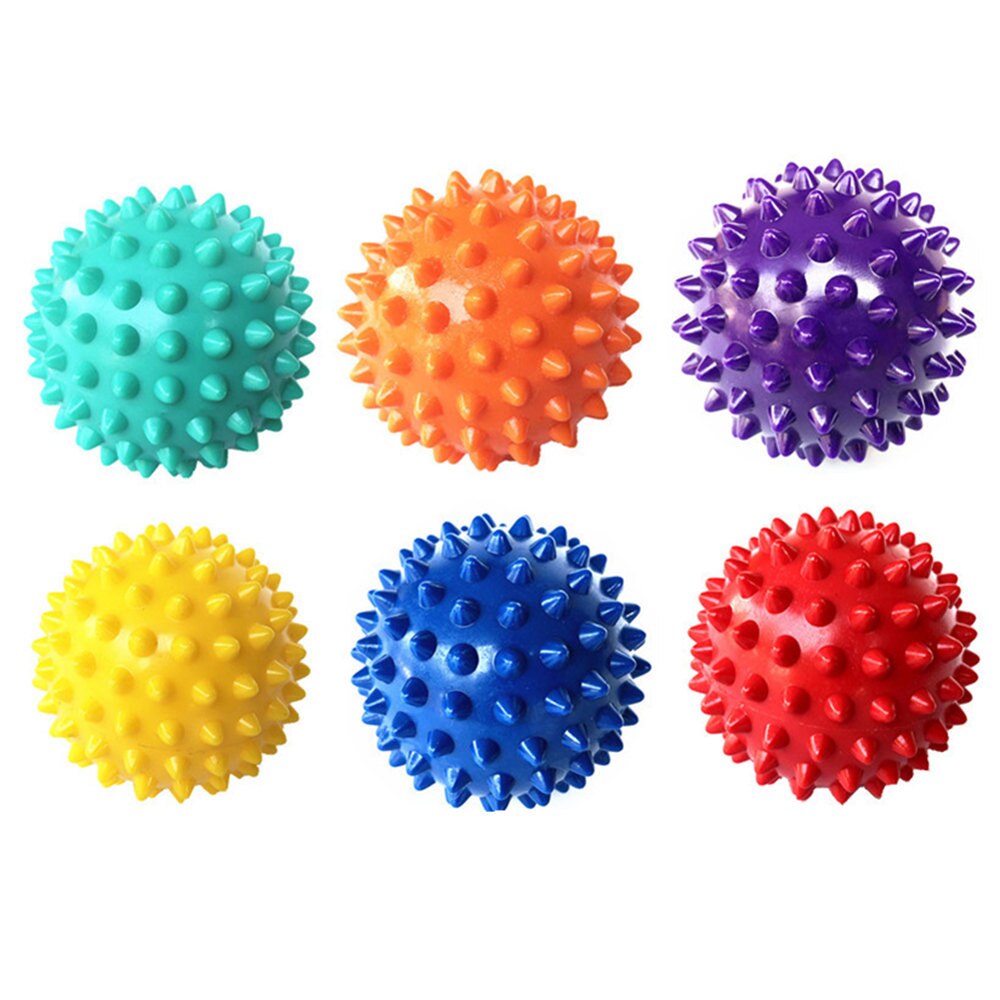 Bärbar pvc 6.5cm massageboll roller zonterapi stressavlastning lätthet muskel för kropp yogaboll fitnessboll pilate lägsta pris