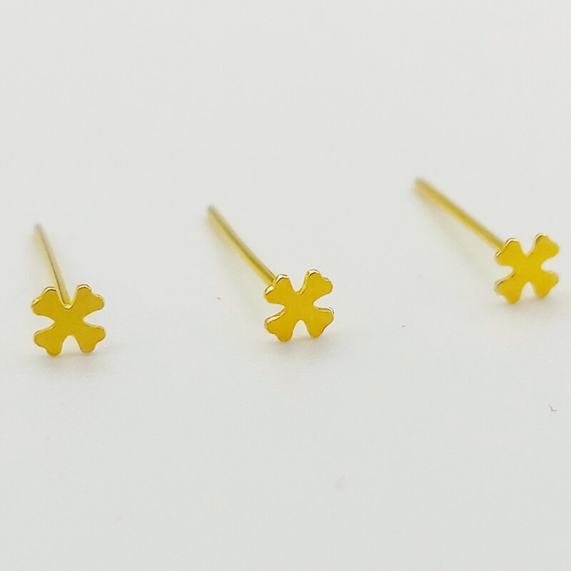 925 Sterling Silber Kreuz Nasenstecker - 20 Stück/Packung - Knochen Pin Piercing Schmuck