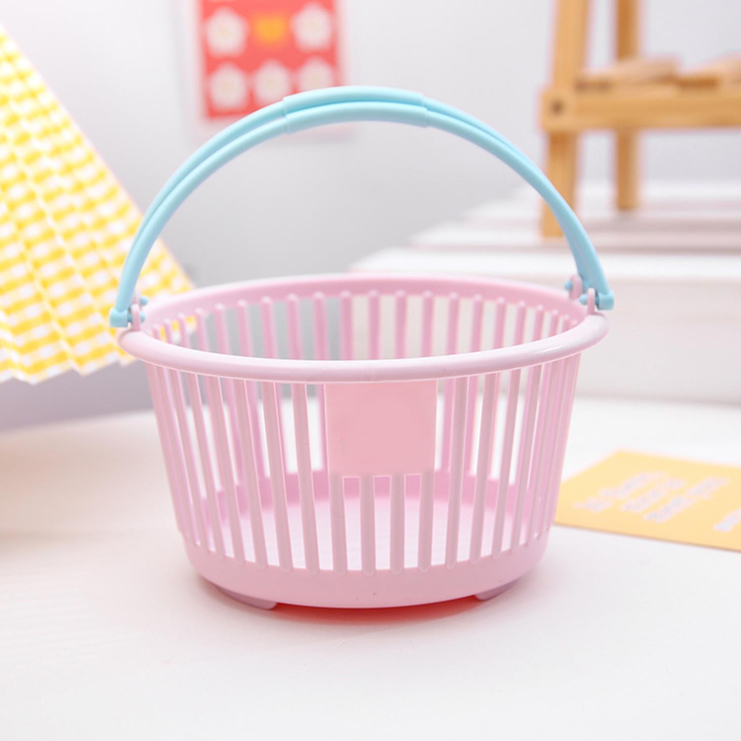Panier de courses pour enfants, panier d'épicerie avec poignées, petits paniers de courses au détail pour de fête, organisateur de cuisine, panier à linge: Rouge