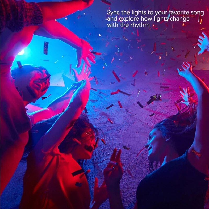 Yeelight yldp 004- a  gu10 farverig smart led pære  w1 spil musik sync app stemmestyring arbejde yeelight app google assistent alexa