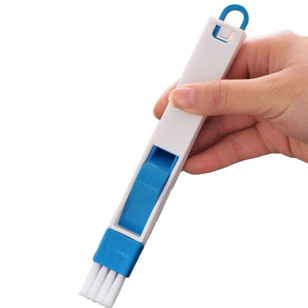 Multi-Function Computer Keyboard Cleaner Window Cleaning Brush Window Groove Nook Cranny With Dust Shovel Window Track Cleaner