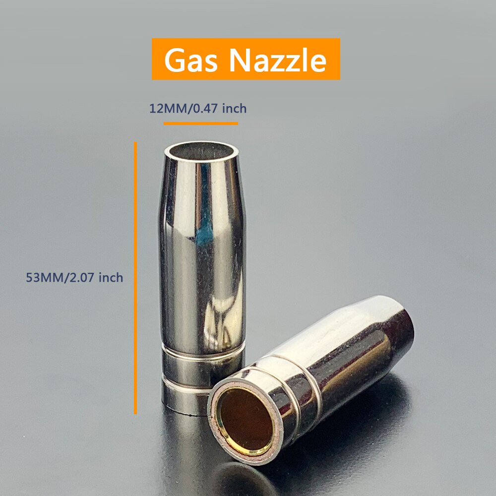 Boquilla consumible de antorcha de soldadura de 13 piezas, 15AK, arco de argón 0,6/0,8/1,0/1,2mm, soporte de boquilla, punta de contacto para soplete de soldadura MIG 15AK, A142
