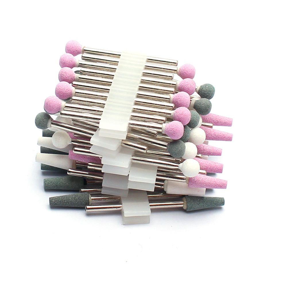 10pc Nail Drill Bits Set Ceramic Stone Manicure Drills Milling Cutters Cuticle Remover Files Electric Burr Tools