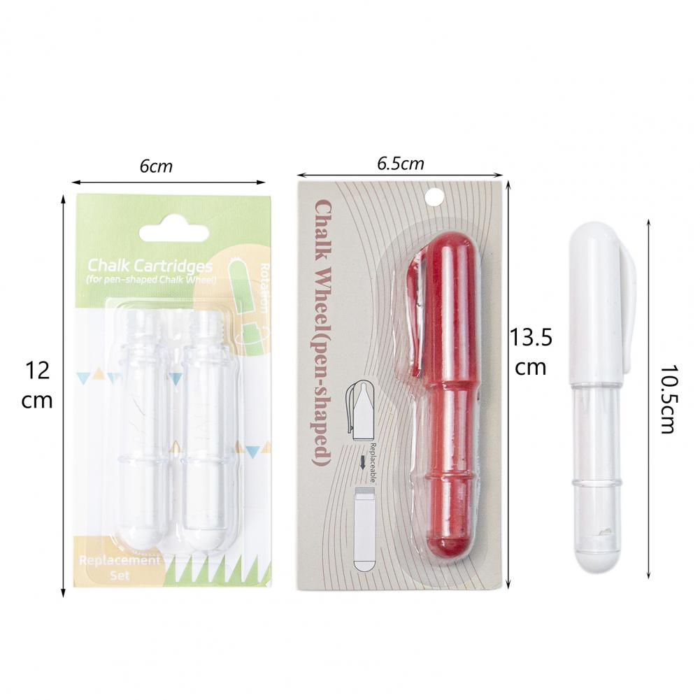 Fabric Marking Sewing Chalk Thread-on Refillable Sewing Chalk Erasable Sewing Chalk Marker for Quilting Crafting Fine for Sewers