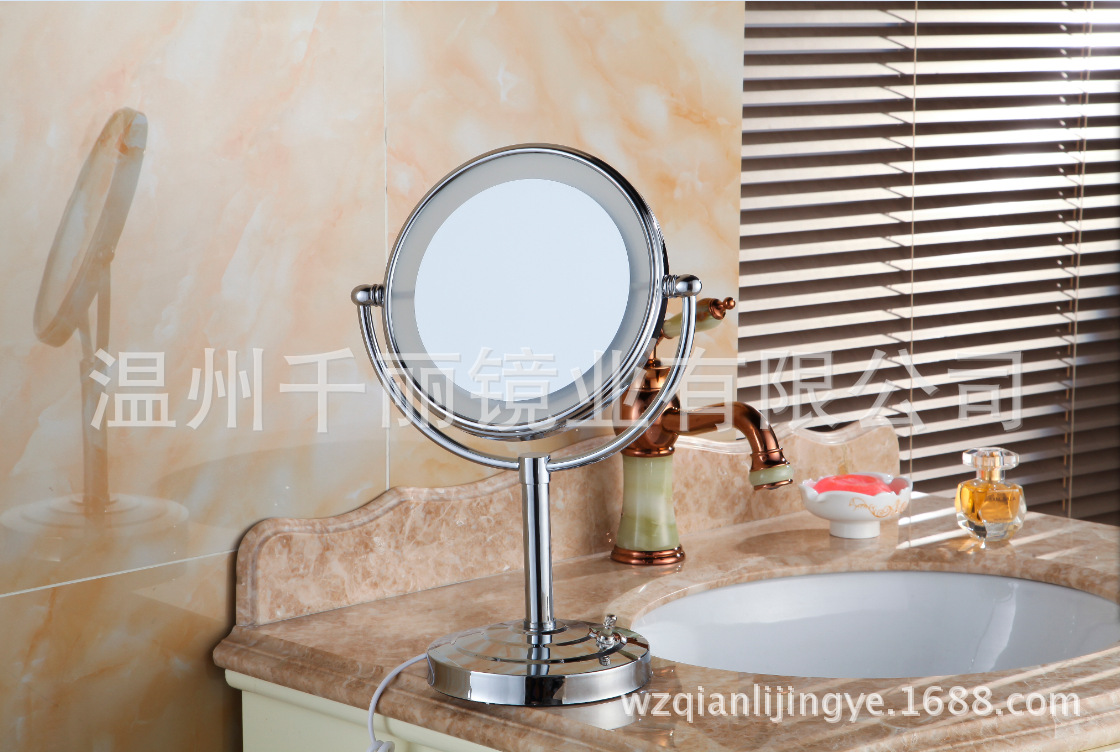 Desktop LED schoonheid spiegel Desktop LED make-up spiegel Badkamer spiegel vergrootglas Schoonheid spiegel