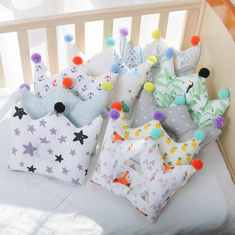 [Simfamily] Neugeborenen Baby Cartoon Kissen Crown Form Kopf Schützen Baby Bettwäsche Kissen Pad baby Kopf Unterstützung Verhindern Kissen
