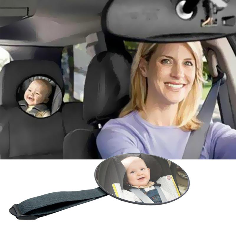 Auto Achterbank Spiegel Verstelbare Baby Facing Rear View Hoofdsteun Mount Spiegel Abs Kids Veiligheid Achterbank Spiegel Baby Care spiegel