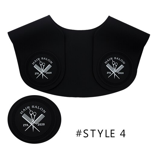 Frisørsalon stylist klippekrave, silikone hals wrap halsbeskytter til klipning hårfarvning frisør hårklipning: Stil 4