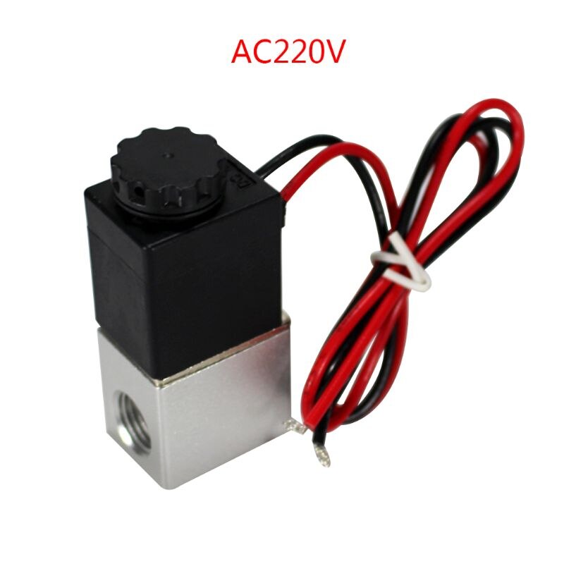 DC 12V24V110V220V Solenoid Valve 1/4"Normally Closed Direct-acting Pneumatic Valves For Water Air Gas