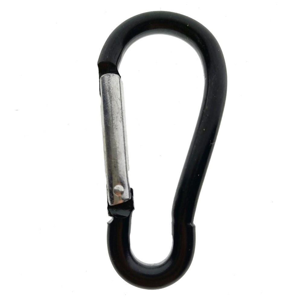 5/10/20 Black Hoist Karabijnhaak Aluminium D Ring Sleutelhanger Karabijnhaak Voorjaar Gesp Haak Sleutelhanger Bergbeklimmen Apparatuur