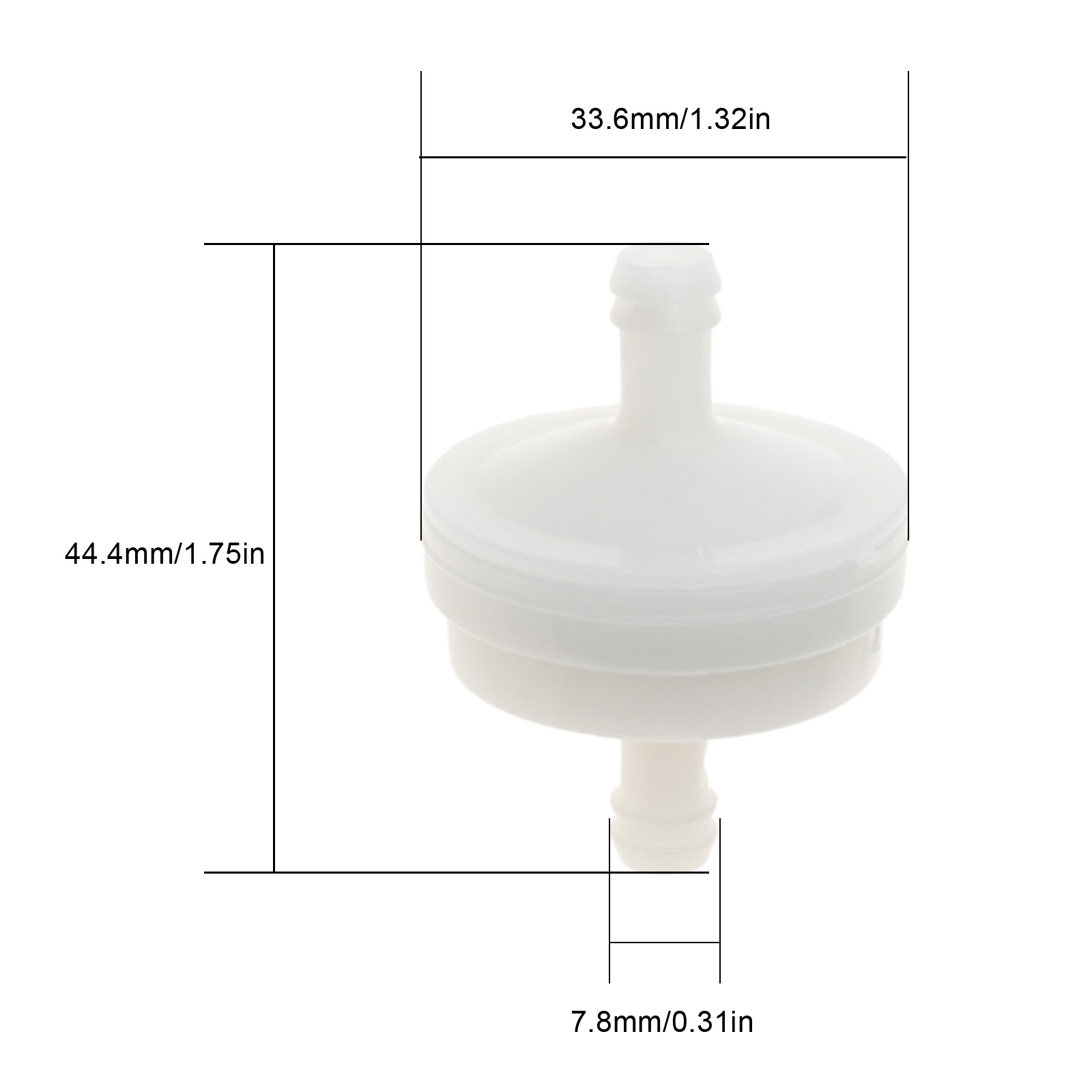 2 pezzi filtri carburante con 4 fascette stringitubo Strongthium tosaerba sostituzione gas per Briggs Stratton artigiano Toro 394358s 56679 ecc