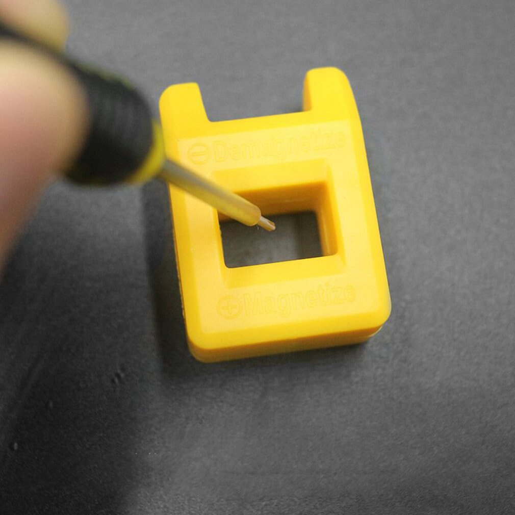Draagbare 2- -in- -1 schroevendraaier bitkop demagnetiseringstool handmatige schroevendraaier demagnetiseerder magnetiseerder mini demagnetiseerder