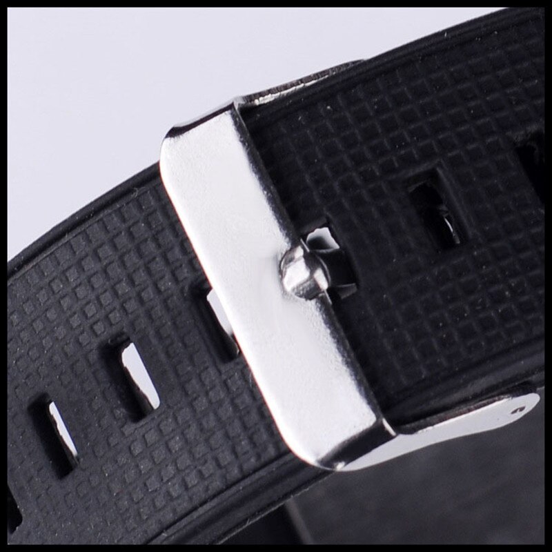 Flash azul LED Turbo RPM para hombre, reloj de Dial para coche deportivo, negro completo, de acero inoxidable, rectangular, medidor de aire