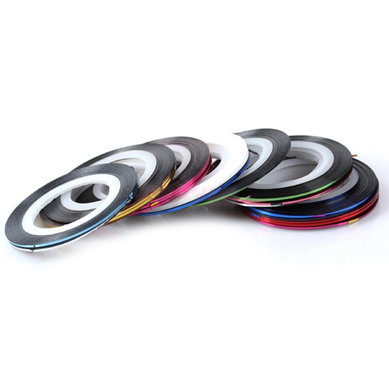 10/20/30 Pcs Gemengde Kleuren Rolls Striping Tape Line Diy Nail Art Tips Decor Sticker