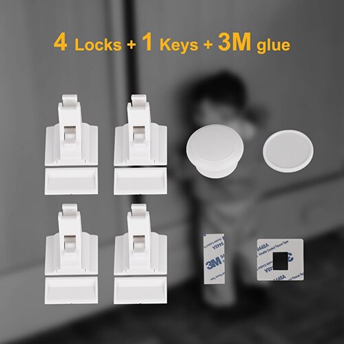 10 zamków 2 klucze bezpieczeństwo dziecka zamki magnetyczne zestaw ochrona dzieci drzwi robić szafki szuflada szafka bezpieczeństwa zabezpieczenie przed dziećmi: 4 Locks 1 keys