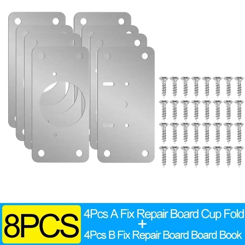 20/2 Stuks Kast Scharnier Reparatie Plaat Kit Rvs Deur Scharnier Montageplaat Met Gaten Voor Thuis Keuken kast Meubels: YELLOW