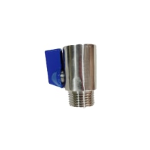 5/8" Stainless Ball Valve (Female x Male) for Beer/Gas Line Shut off Valve for Keg Couplers