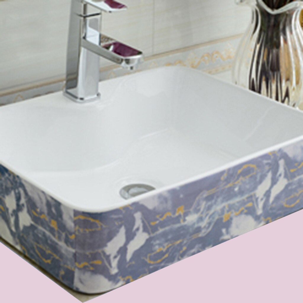 Kitchen Sink Waterproof Sticker Anti-mold Waterproof Tape Bathroom Countertop Toilet Gap Self-adhesive Seam Stickers decal #T1P