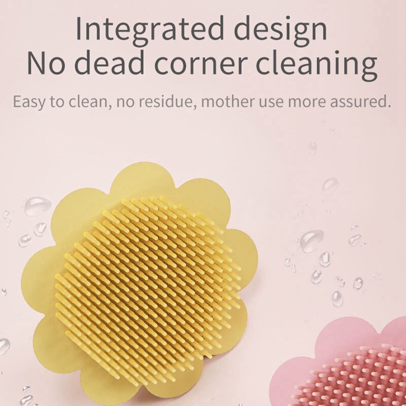 Baby Silicone Shampoo Brush Clean Exfoliating Silicone Brush Shower Bath Care Household Tools for Scalp Massage