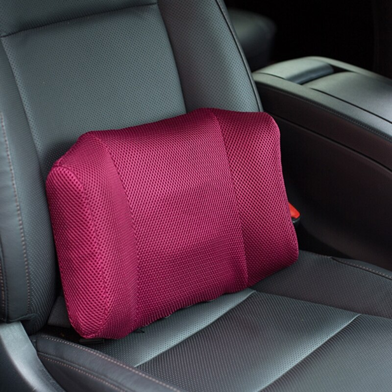 Inflatable Lumbar Pillow Adjustable Back Support Airbag Memory Foam Relieve Back Pain Car Lumbar Support Cushion