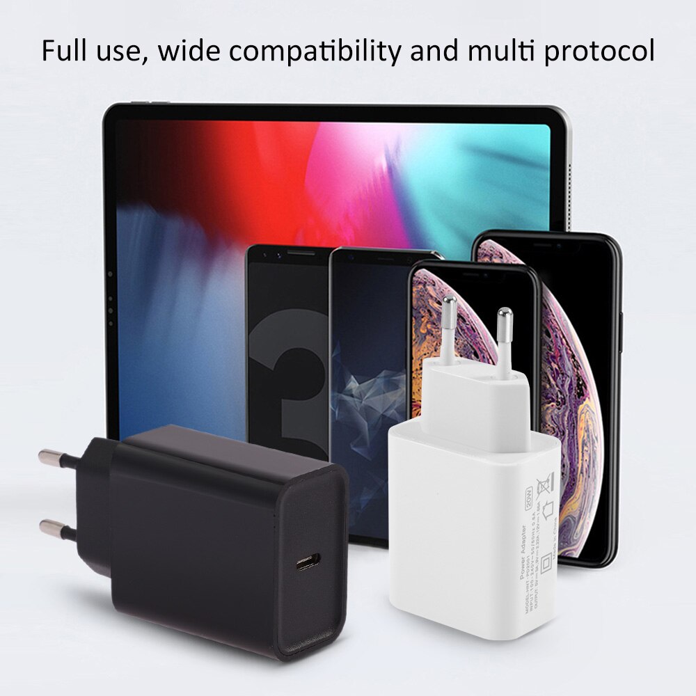 20W PD Schnelle USB C Wand Ladegerät Adapter 100-240V Typ C Lade Adapter Für iPhone 13 12 mini 13pro 11 Pro Max XS iPad Pro Air