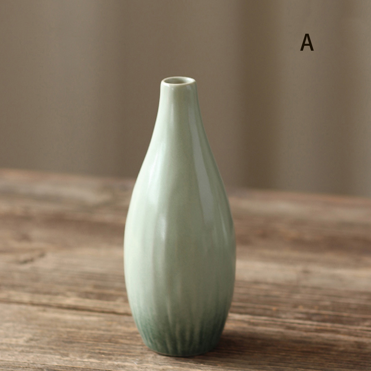 Décoration de vase en céramique Simple, décoration de table à manger de salon, petit vase de plante hydroponique: BLANC