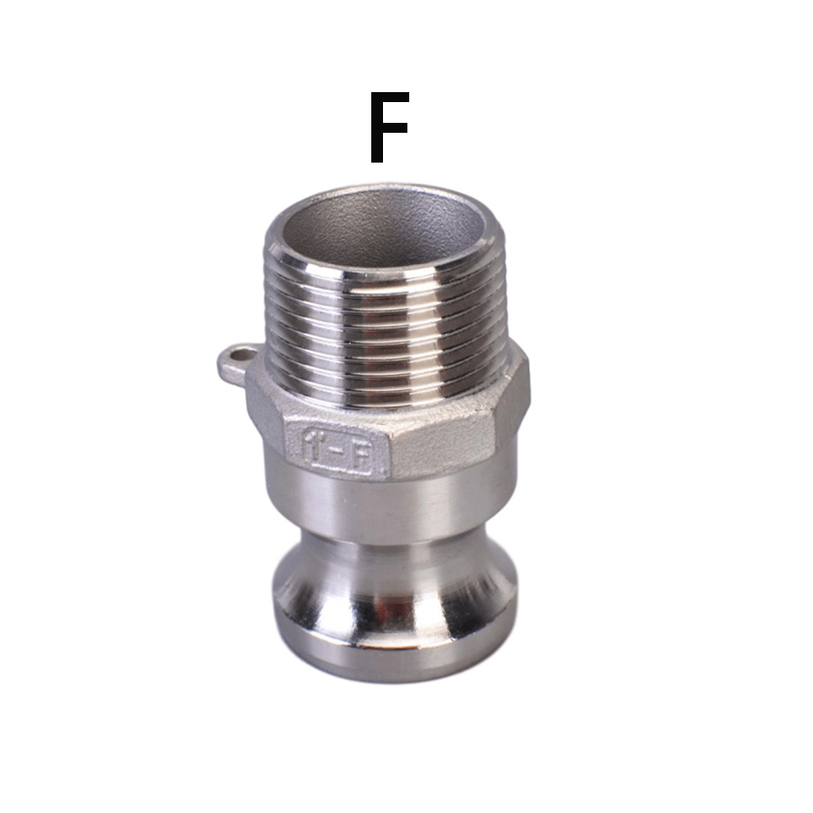 1PC 1/2" (DN15) SS304 Stainless Steel Homebrew Camlock Fitting Adapter MPT FPT Barb Camlock Quick Disconnect: tan