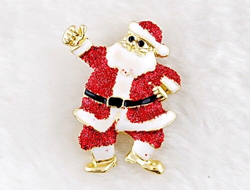 6 stks Kerst Broches Pin Bagde lijfje Broche Veiligheidsspelden voor DIY craft kerstboom Pin kerstman broches Kleding decor: 2