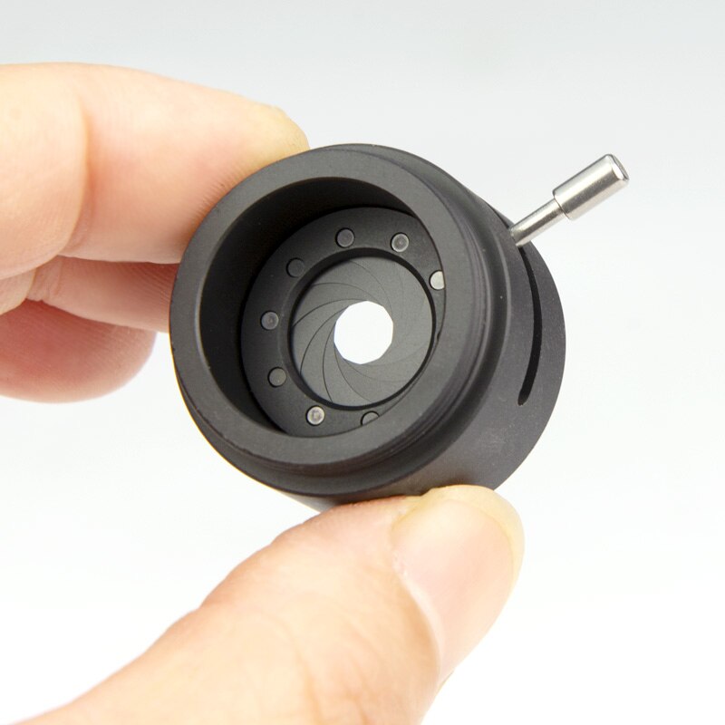 C Mount to CS Mount Camera Lens Module Adapter Ring with Adjustable Aperture 1-12mm Iris Diaphragm