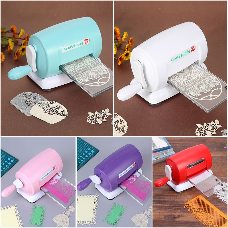Diy plast papir skjæringe pregemaskin scrapbooking maskin album kutter diy håndverk utstansede maskiner scrapbooking verktøy