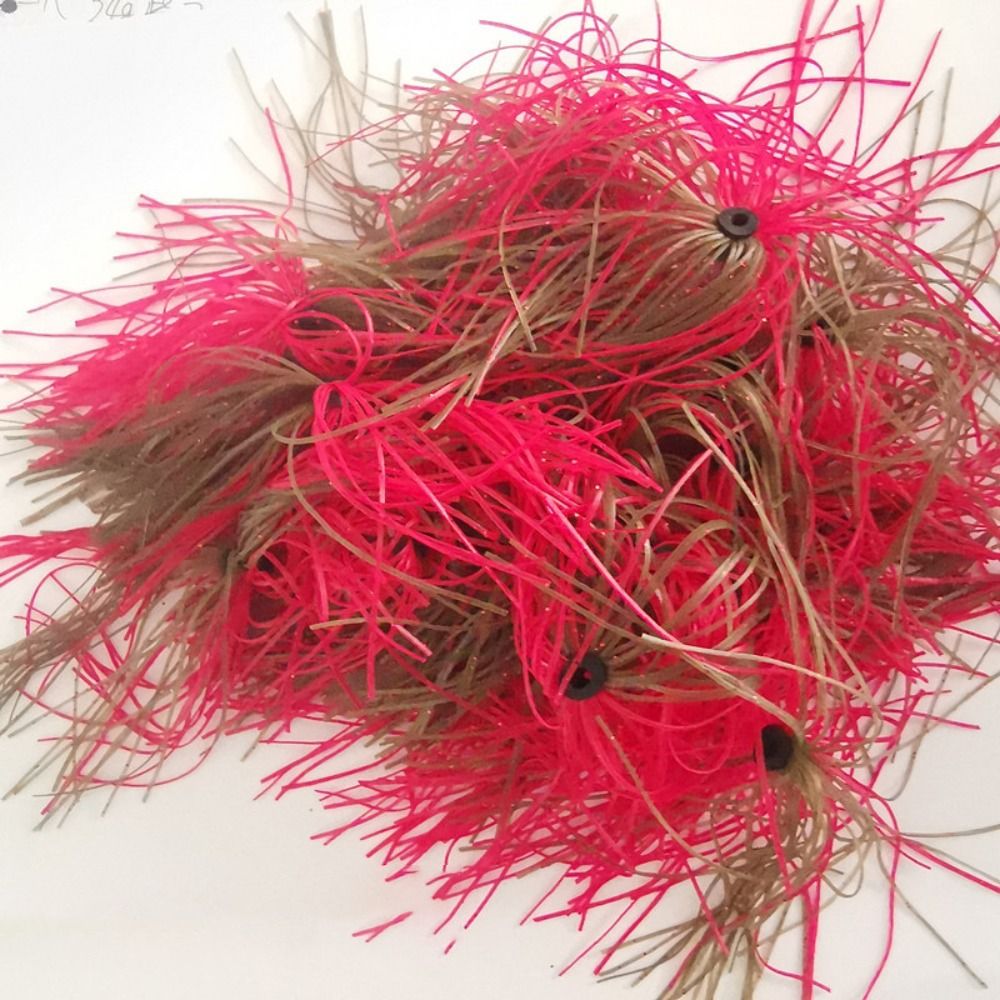 45-Wurzeln-Spinnerbait zum Angeln, Buzzbait, Silikonfaden, Wobbler, Spinner-Köder, Geschwätz-Köder für Barsch, Hecht, Zander für Meeresangeln: Weiß