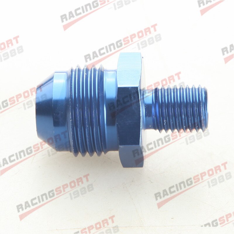 -8 Un 8un Maschio bagliore per M12 X 1.25 (Mm) metrico Raccordo Diritto Blu