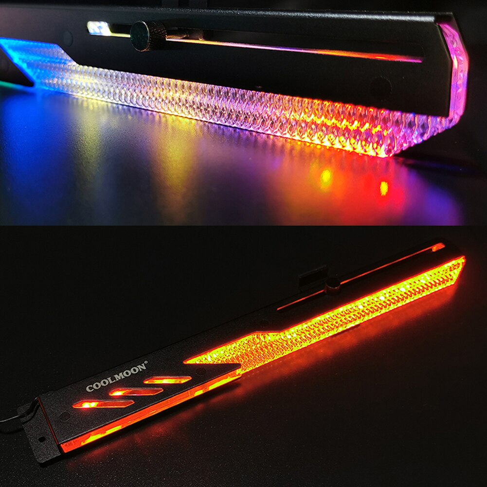 COOLMOON GT8 Horizontal GPU Support Computer Video Card Stand GPU Holder Bracket Computer Graphics Video Card Stand GPU Holder