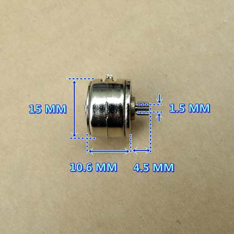 Remingtape 10 stuks/verpakkingen mini 2 fasen 4-draads stappenmotor miniatuur stappenmotor met versnellingsbak kleine kleine mini-motor speelgoedmotor DIY