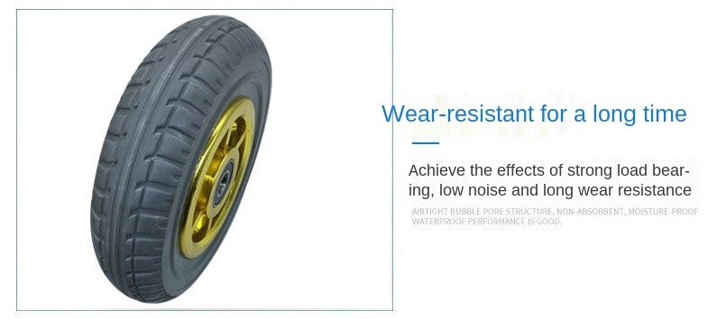 Solid Rubber Casters Lightweight 3&amp;quot; 5&amp;quot; Flatbed Trolley Trailer Wheels Trolley Casters