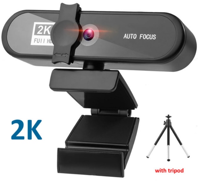 Webcam 1080P 2K 4K con microfono conferenza PC Webcam Autofocus USB Web Camera Laptop Desktop per ufficio riunione Home Full HD Webcam: 2k