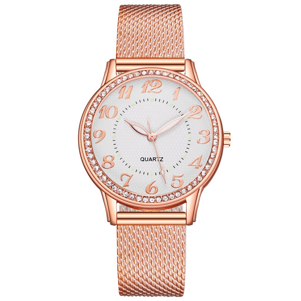 Top Brand Women Bracelet Watches Women's Casual Quartz Stainless Steel Band Watch Wrist Watch relogio feminino: C