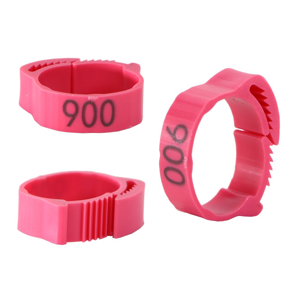 Brasmoyu 30Pcs Verstelbare Kip Voet Ringen Binnendiameter Size 2 ~ 2.4Cm Kip Gevogelte Flexibele Intrekbare Voet Ring 6 Kleuren