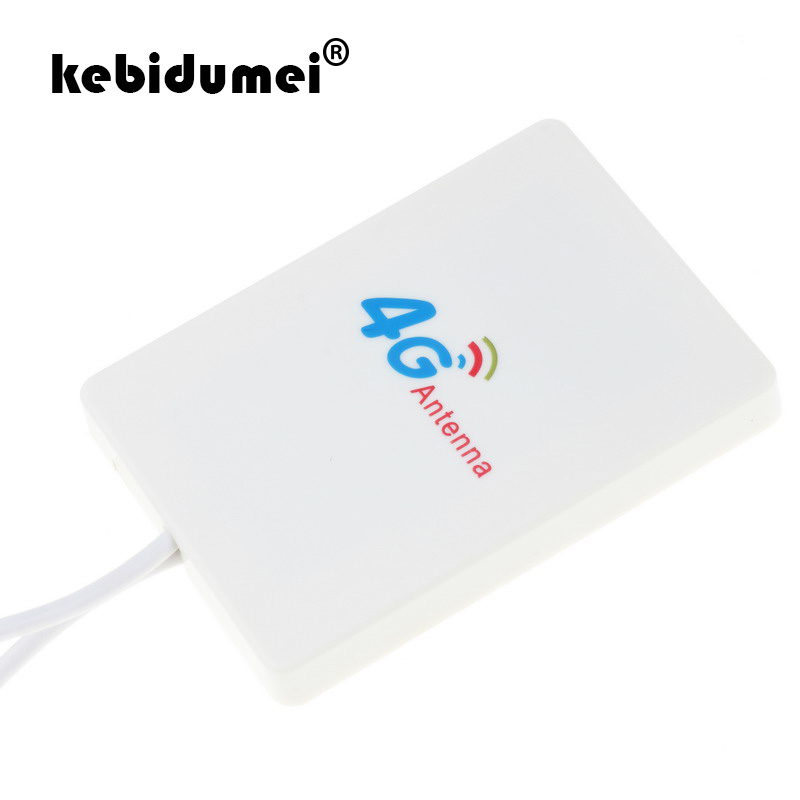 kebidumei WIFI Antenna 28dBi 4G LTE Pannel TS9/SMA-M/CRC9 Connector for Huawei 3G 4G LTE Modem Aerial for ZTE Router