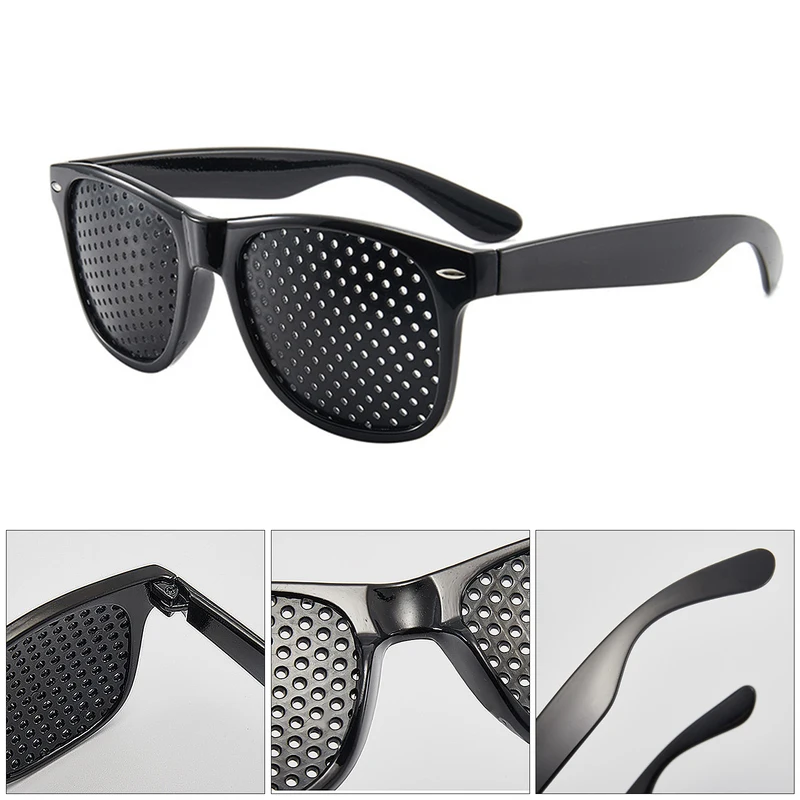 Anti-Myopie Astigmatismus Brille Sehkorrektur Müdigkeit Pin Loch Brille mit Löchern für Männer Frauen Verbesserung der Sehkraft