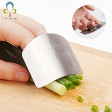 Cut finger protection device for kitchen cooking gadget utility proof stainless steel chopping hand guard LYQ
