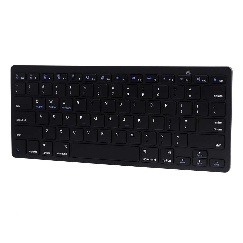 Teclado inalámbrico Delgado Bluetooth 3,0, miniteclado portátil para Ipad, Iphone, tableta, teclado para Android, IOS, Windows