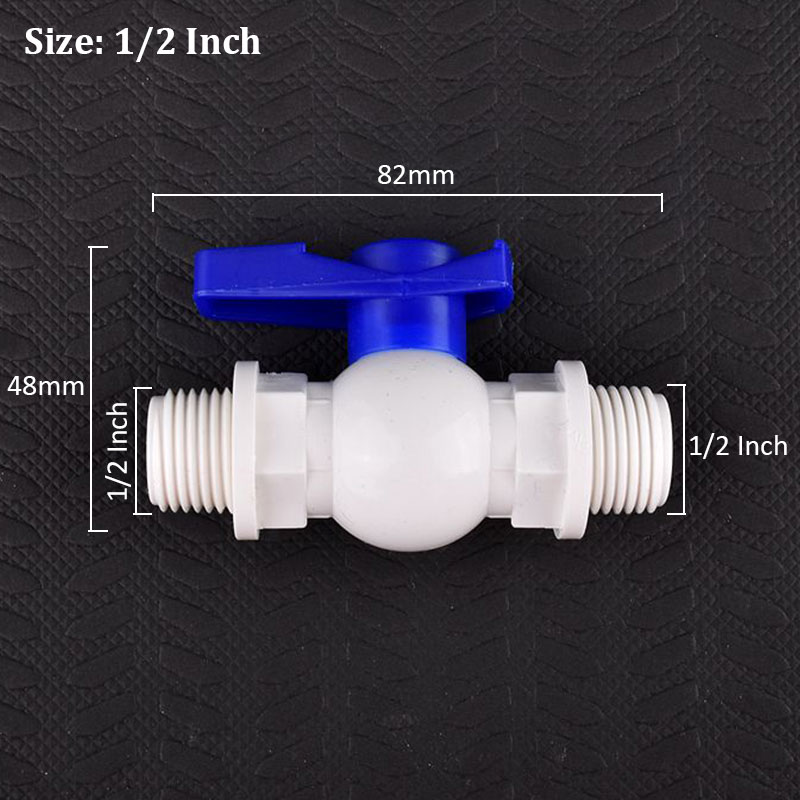 1/2 3/4 Zoll Universal- Schnittstelle Wasserhahn PVC Außengewinde Wasserhahn Ventil, Aquarium Wasserhahn Adapter Entwässerung Wasserhahn Aquarium Ventil Armaturen: Lila