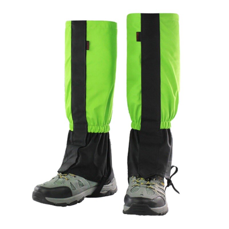 Ben gamacher vandtæt åndbar legging gamacher beskyttende benovertræk sne gamacher udendørs bjerg skiløb gå sportstøj: Grøn