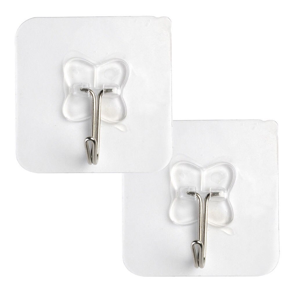 2 uds. Colgadores con forma de gancho ventosa extraíble para baño, cocina y pared