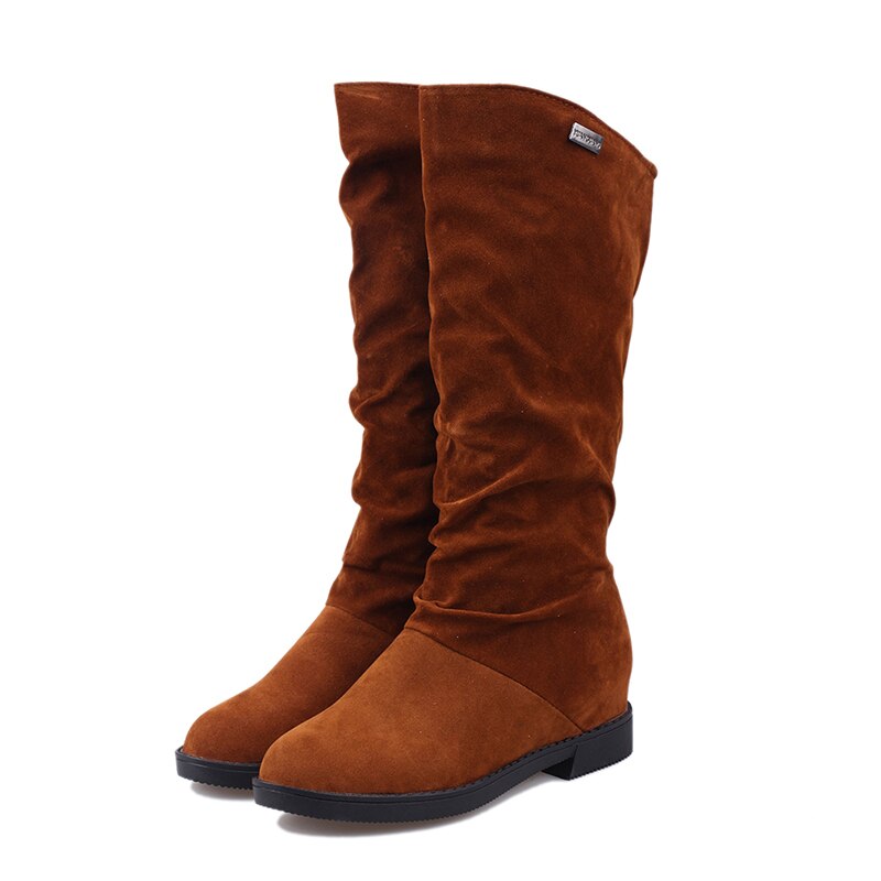 Vrouwen Winter Schoenen Knie Hoge Laarzen Plus Big Size Faux Suede Vrouwen Schoenen Winter Vrouwen Winter laarzen