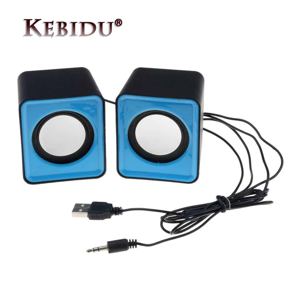 Kebidu Draagbare USB 2.0 Multimedia Desktop Computer Notebook Mini Draagbare Speaker Muziek Stereo Home Theater Party Speaker 3.5mm